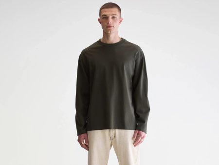 Vlugi long-sleeve t-shirt (252 / M / DARK OLIVE)